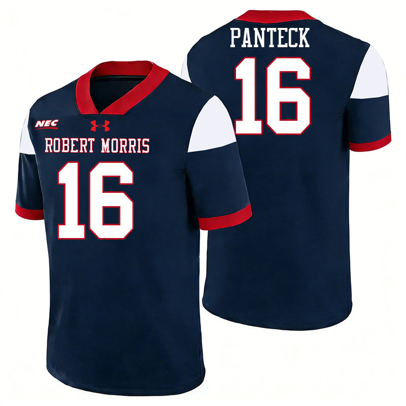 Robert Morris Colonials #16 Cooper Panteck College Football Jerseys,Uniforms Stitched-Navy